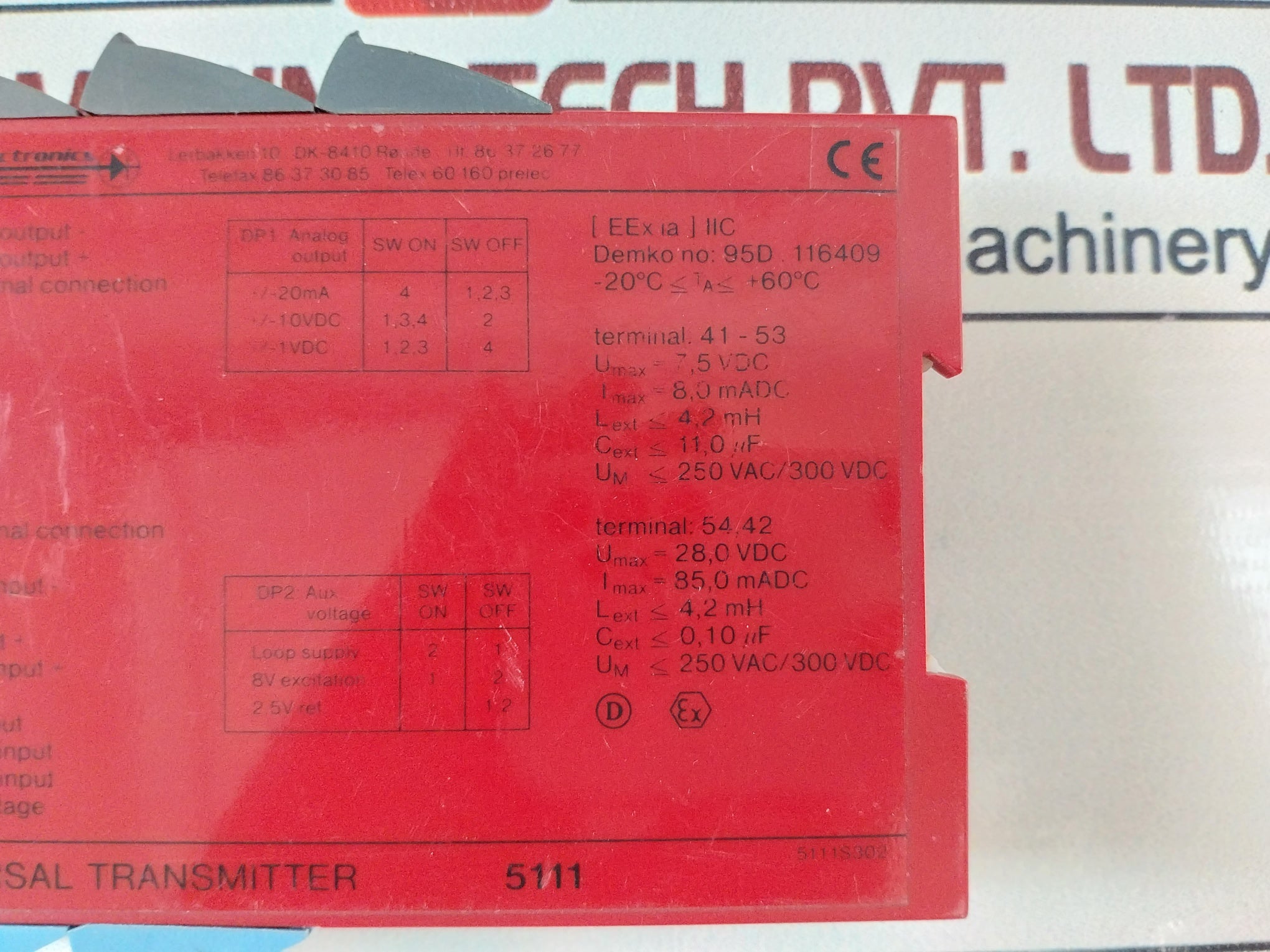 Pr Electronics 5111 Universal Transmitter 5111S302