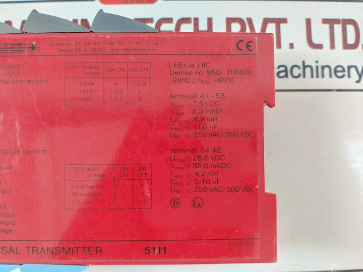 Pr Electronics 5111 Universal Transmitter 5111S302