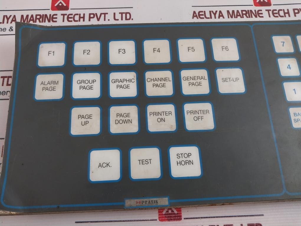 Praxis 93.6.020.000, 6020-000 Operator Keyboard
