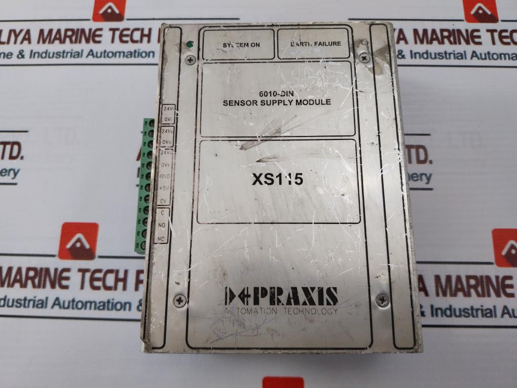 Praxis 98.6.010.701 6010-din Sensor Supply Module Xs115 Rev: B