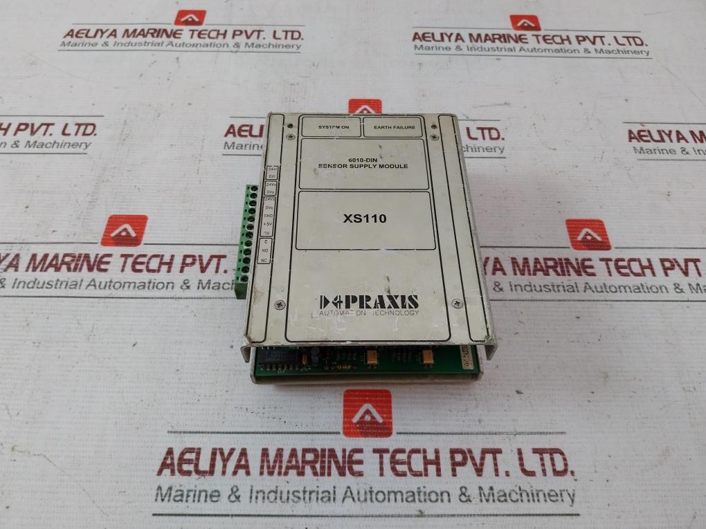 Praxis 98.6.010.701 Sensor Supply Module 6010-din 24V Xs110 Rev.A