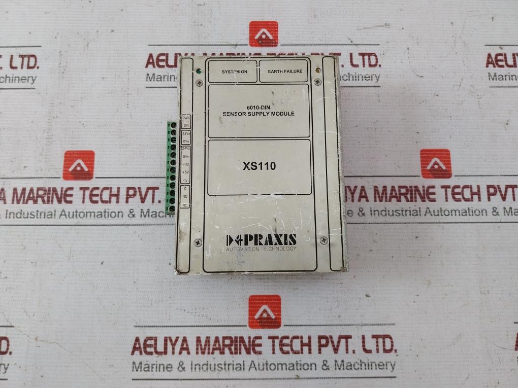 Praxis 98.6.010.701 Sensor Supply Module 6010-din 24V Xs110 Rev.A