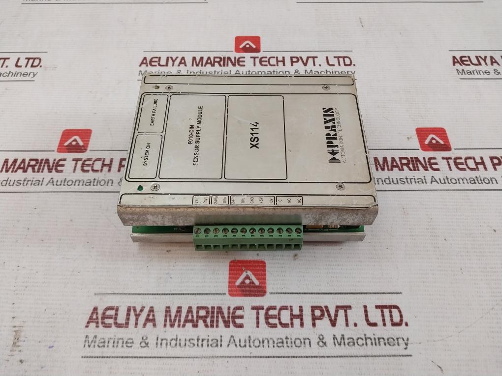 Praxis 98.6.010.701 Sensor Supply Module 6010-din Rev. B 24V +5V