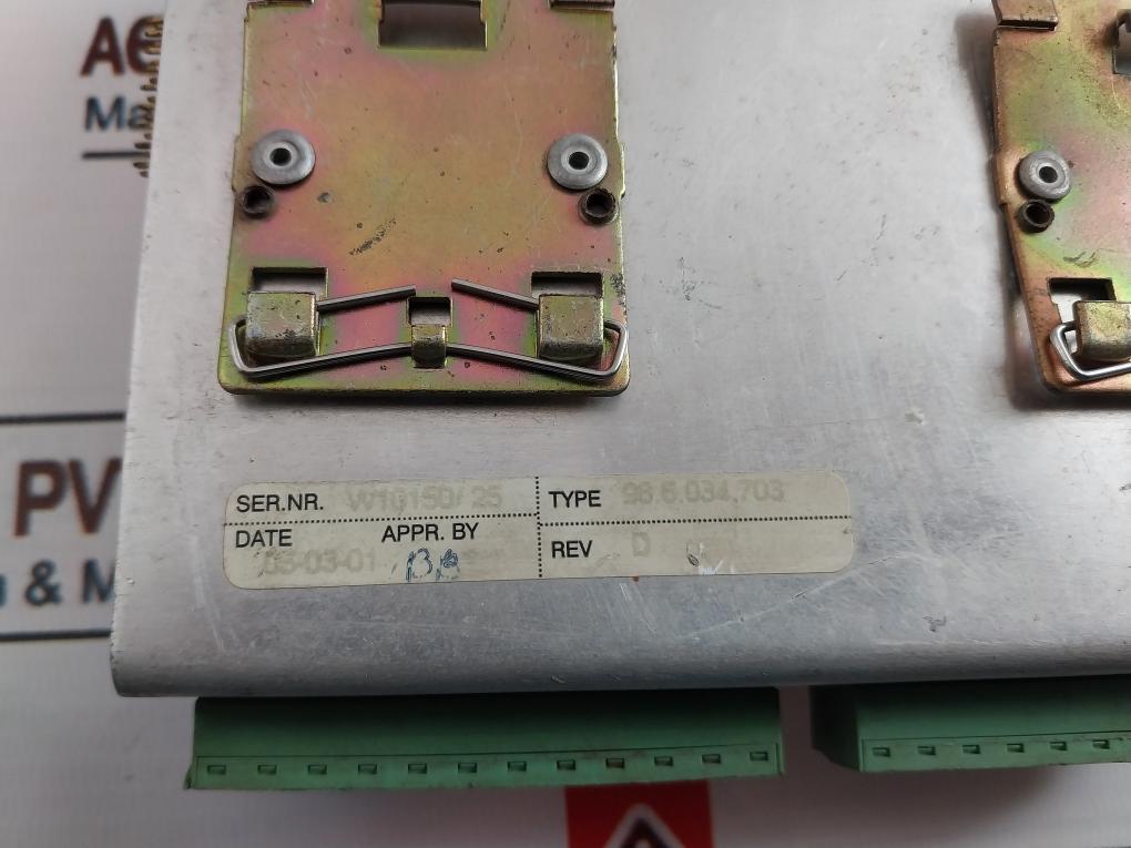 Praxis 98.6.034.703 Plc Module Rev D