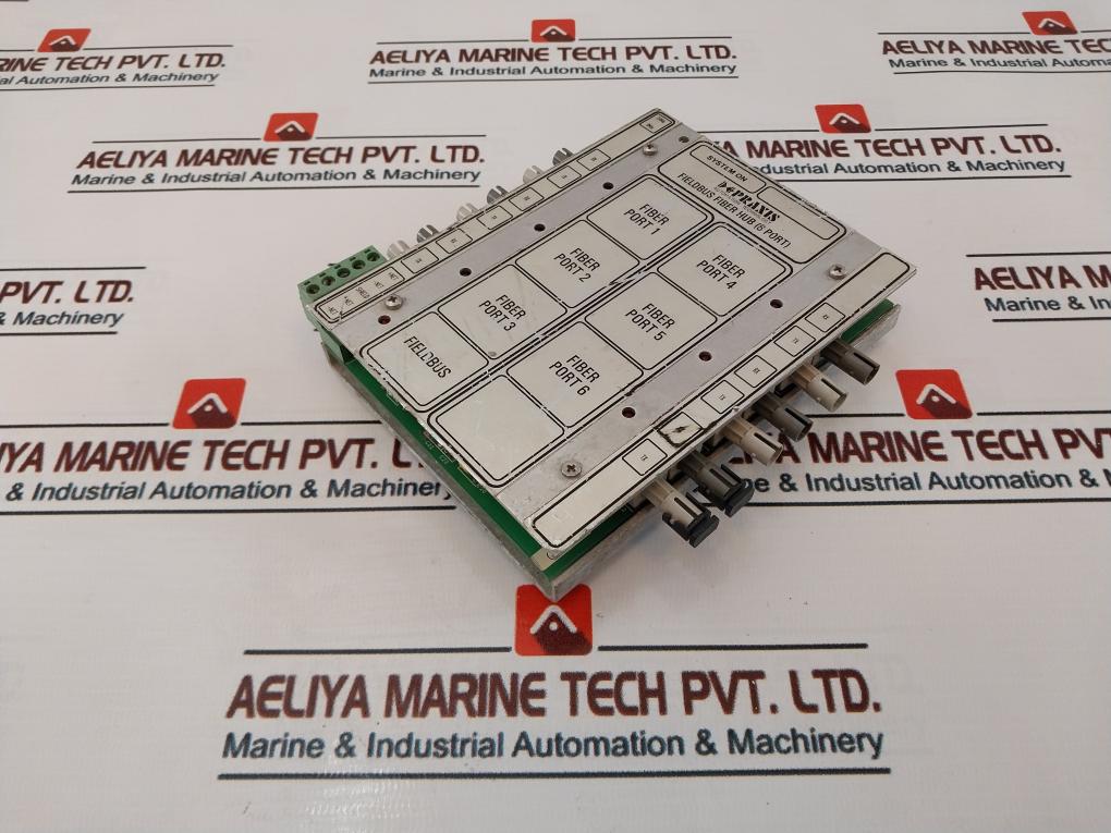Praxis 98.6.040.700 Fieldbus Fiber Hub 6 Port Rev B