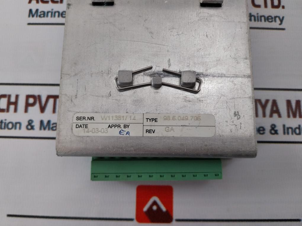 Praxis 98.6.049.706 6049-din I/O Processor Board X117