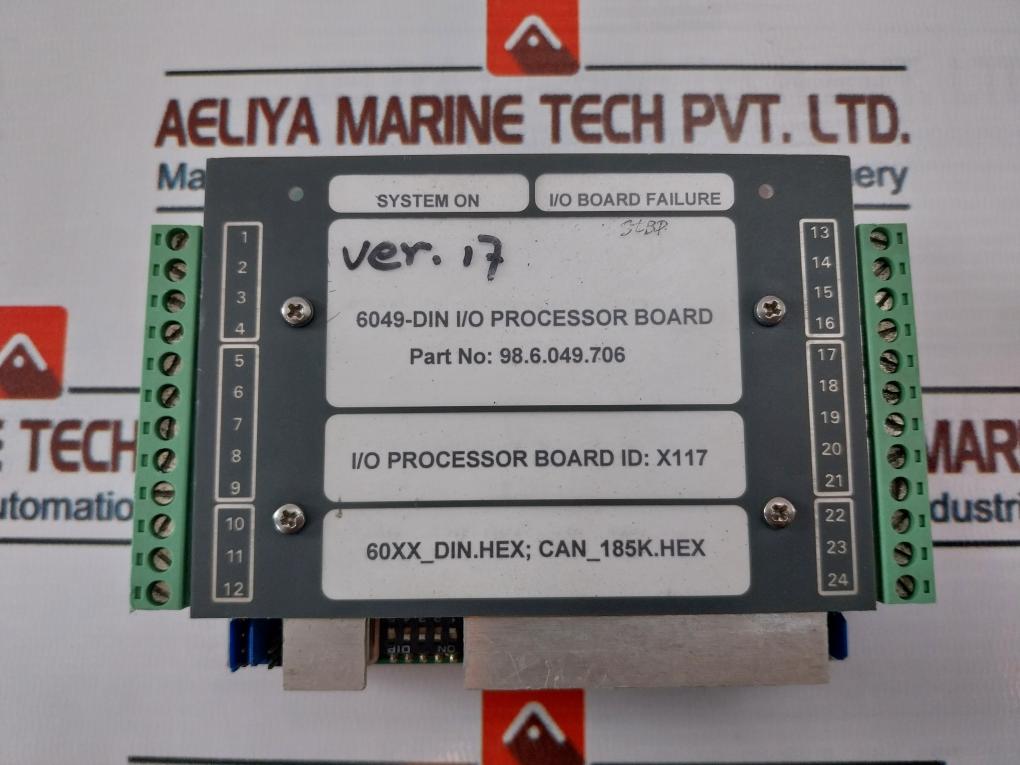 Praxis 98.6.049.706 6049-din I/O Processor Board X117