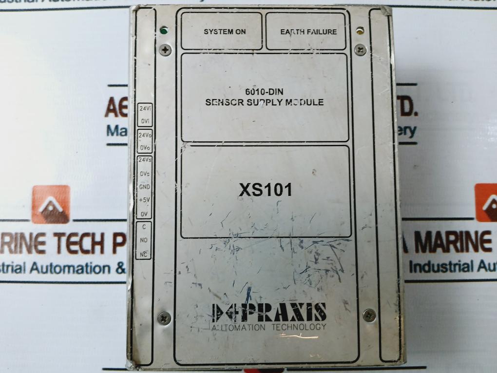 Praxis Automation 6010-din Sensor Supply Module 24V