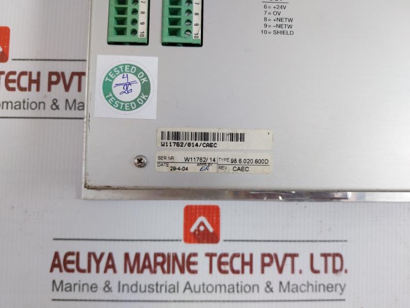 Praxis Automation Operator Interface Panel 98.6.020.600D 24V