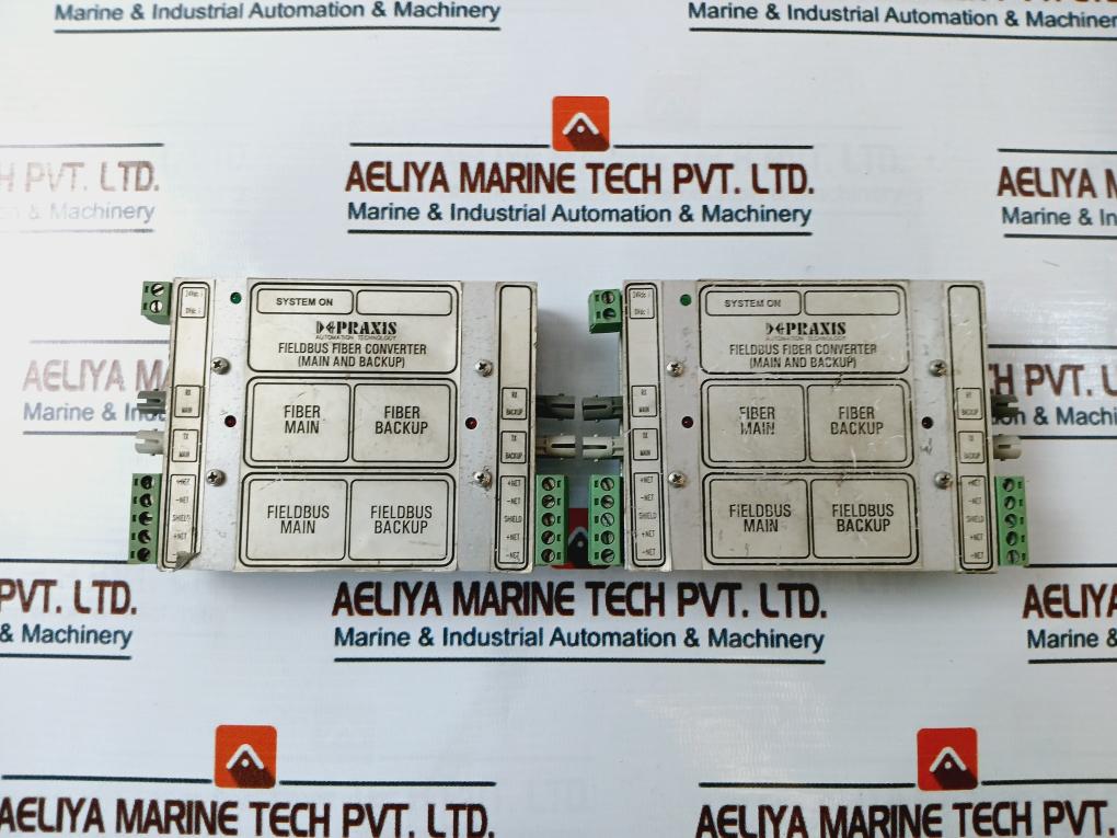 Praxis Automation 98.6.040.701 Fieldbus Fiber Converter Rev: B 24Vdc