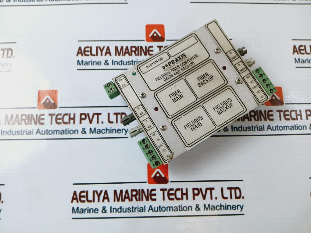 Praxis Automation 98.6.040.701 Fieldbus Fiber Converter Rev: B 24Vdc