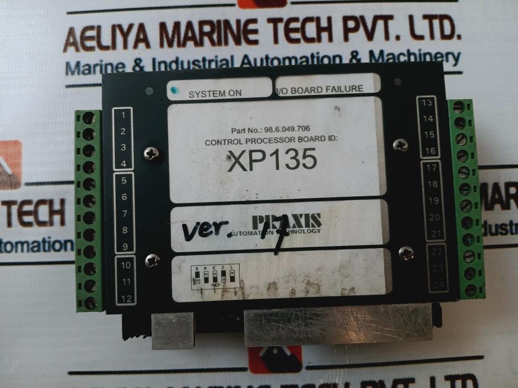 Praxis Automation 98.6.049.706 Control Processor Board Xp135
