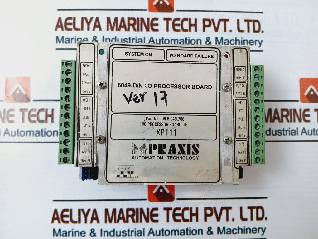 Praxis Automation 98.6.049.706 I/O Processor Board Xp111