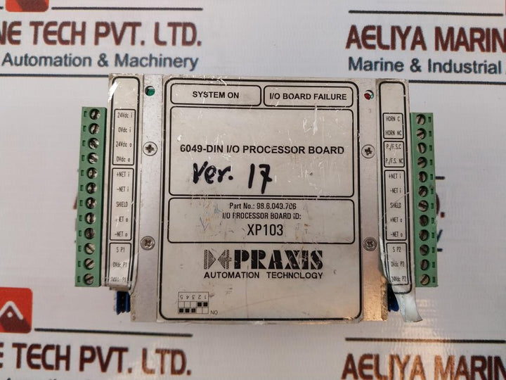 Praxis Automation 98.6.049.706, 6049-din I/O Processor Board Xp103