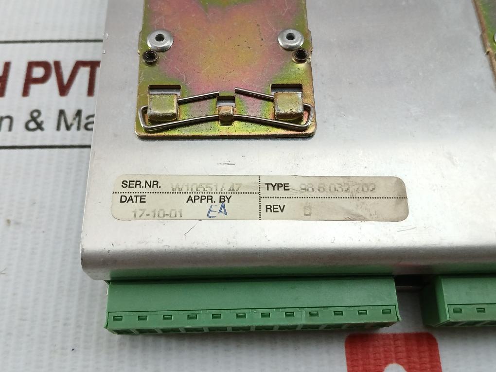 Praxis Automation Rev D Input/Output Control Interface Module 98.6.032.702