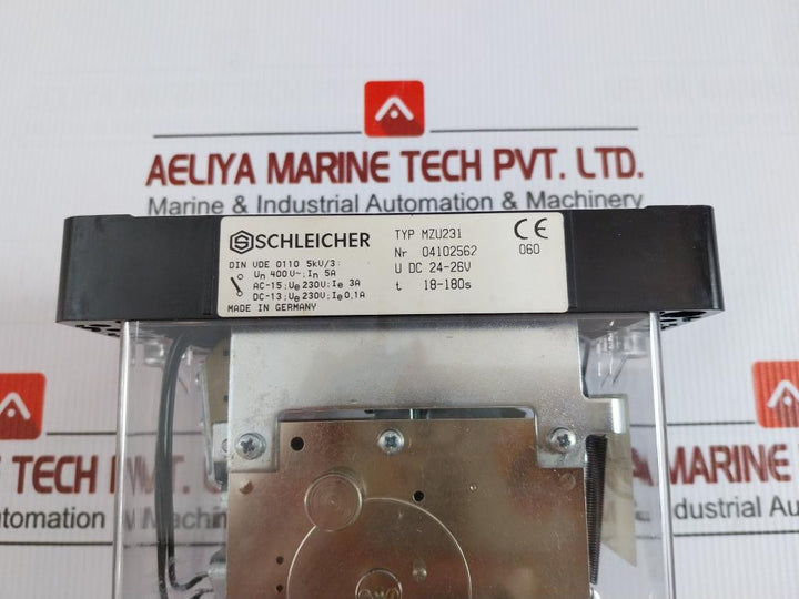 Precision Time Relay Mzu 231 Gz8 Dc 24-26V Schleicher