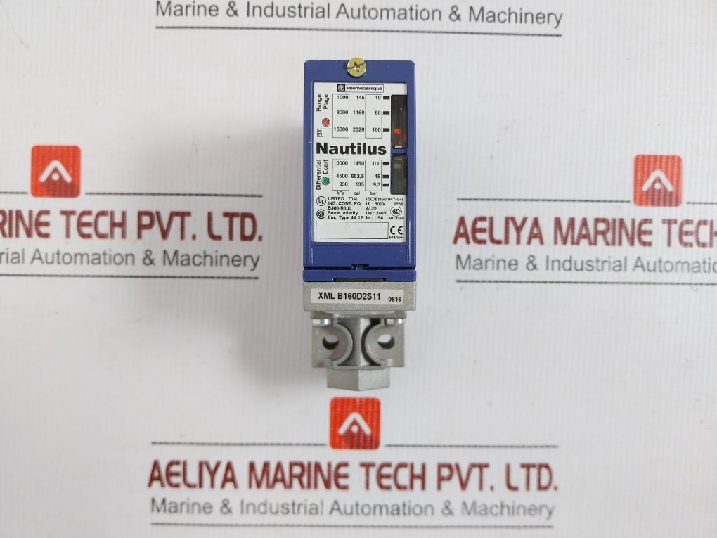 Pressure-Switch-By-Telemecanique-145-2320psi-10-160bar-240v-1-5a-Xml-B160d2s11-3