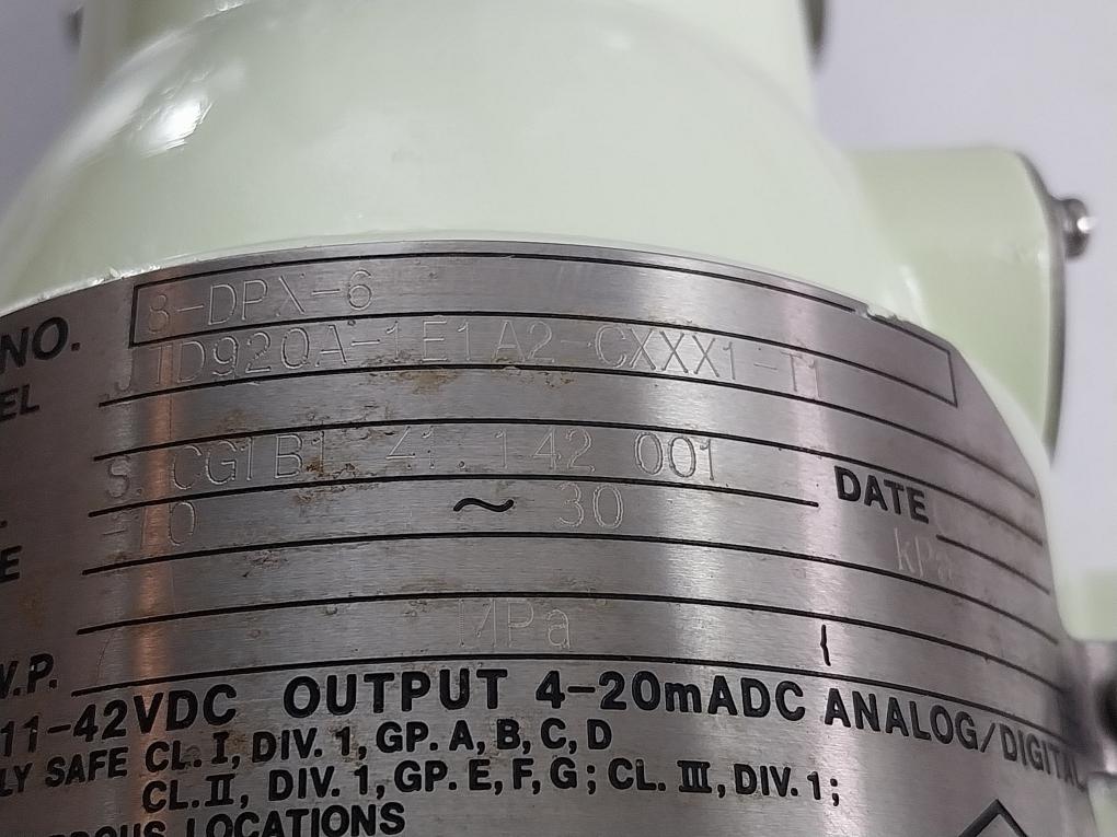 Pressure-Transmitter-10-To-30Kpa-Yamatake-honeywell-Jtd920A-1E1A2-cxxx1-t1-208940-13