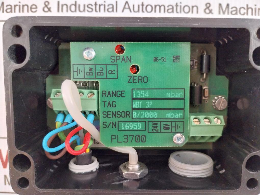 Pressure And Level Transmitter Pl 3700 Enraf Marine 1354 Mbar 5-meter