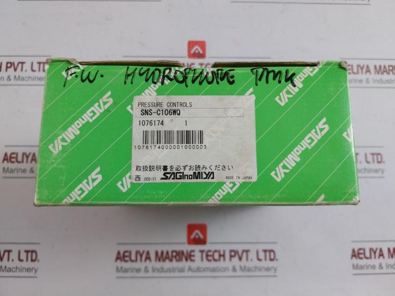 Pressure Control 0.06-0.6 Mpa Saginomiya Sns-c106Wq