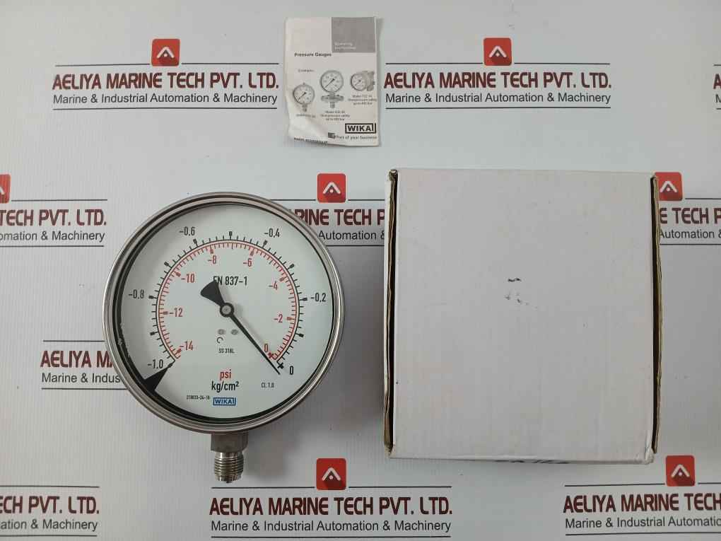 Pressure Gauge -14-0 Psi 232.50 Wika -1,0-0 Kg/Cm2