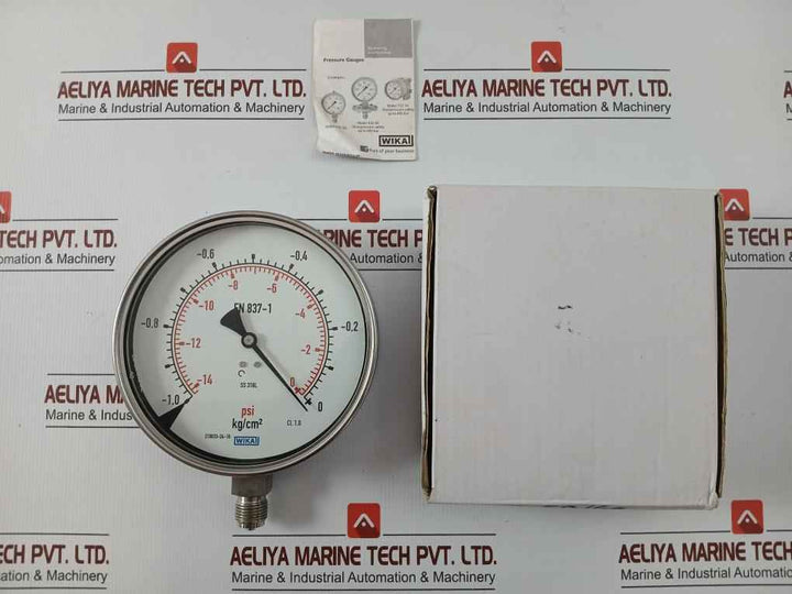 Pressure Gauge -14-0 Psi 232.50 Wika -1,0-0 Kg/Cm2