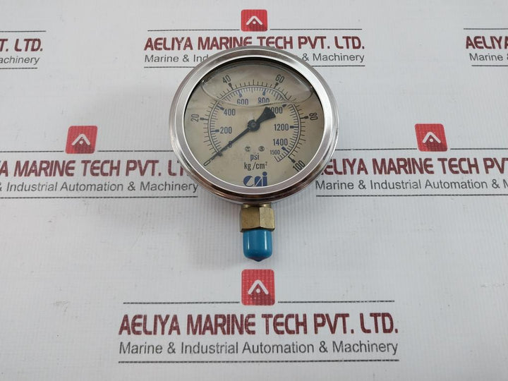 Pressure Gauge 0-100Kg/Cm2 Cai 0-1500Psi