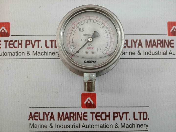 Pressure Gauge 0-15 Kgf/Cm2,0-1.5 Mpa Daeshin 390 Gm