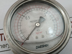 Pressure Gauge 0-15 Kgf/Cm2,0-1.5 Mpa Daeshin 390 Gm