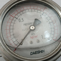 Pressure Gauge 0-15 Kgf/Cm2,0-1.5 Mpa Daeshin 390 Gm