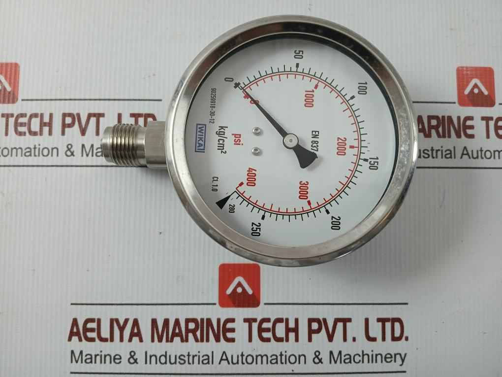 Pressure Gauge 0-280 Kg/Cm2 En 837-1 Wika