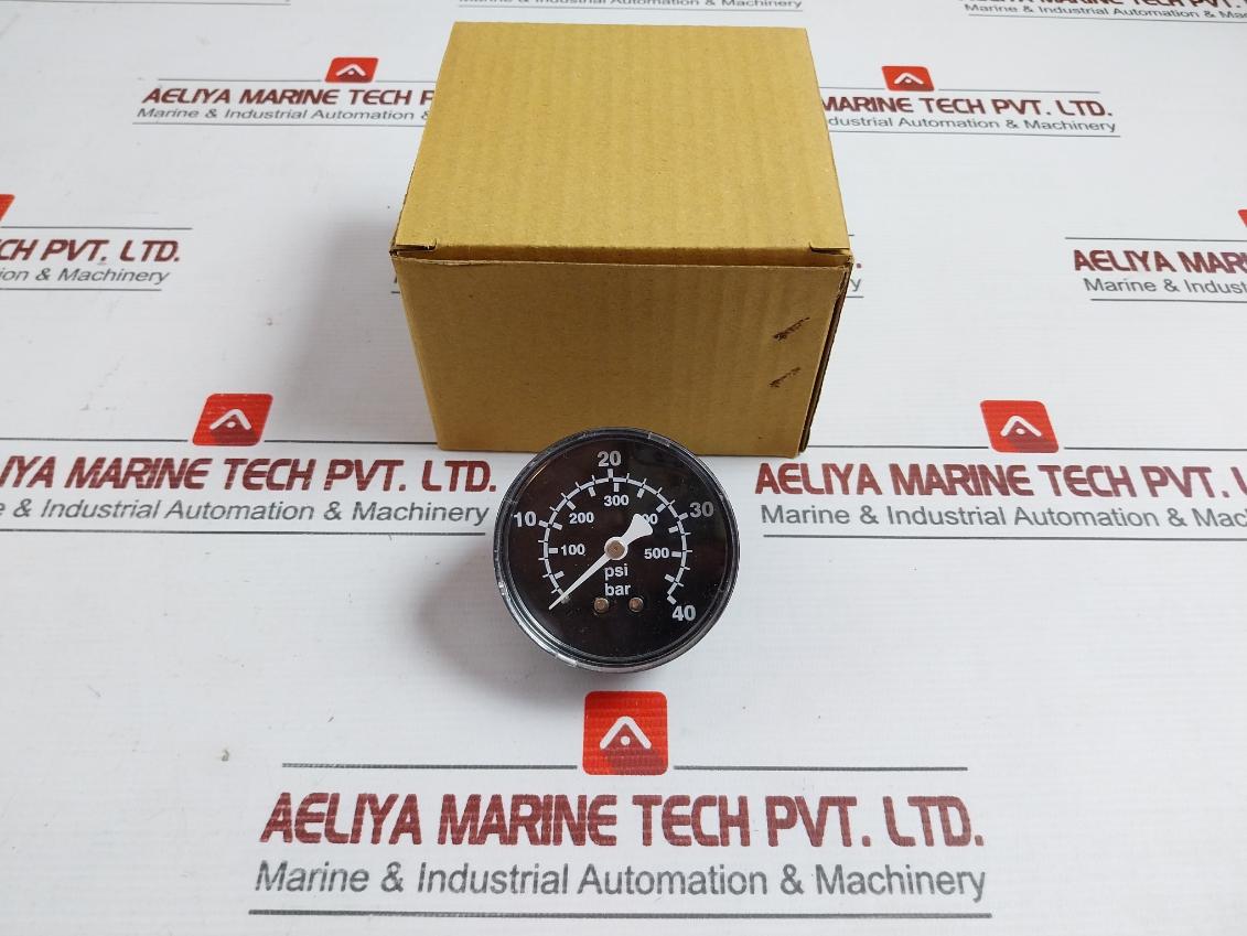 Pressure Gauge 0-550 Psi 0-40 Bar