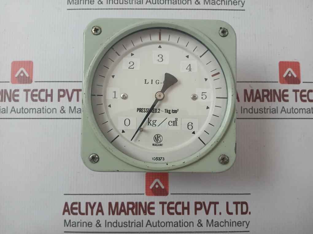 Pressure Gauge 0-6 Kg/Cm2 Nagano Keiki Seisakusho Lig-401