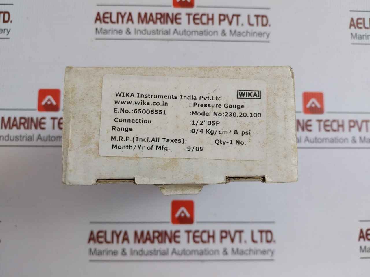 Pressure Gauge 0/4 Kg/Cm2 & Psi 230.20.100 Wika