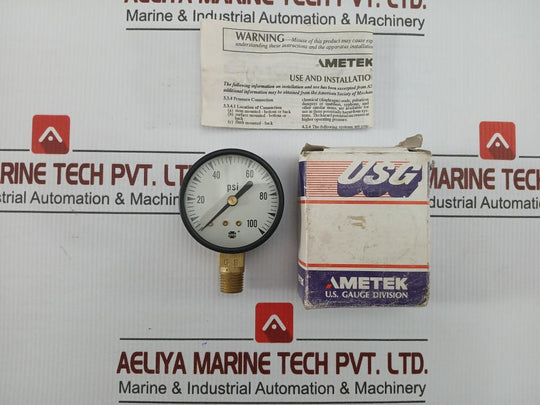 Pressure Gauge 0 To 100 Psi 162988 Usg
