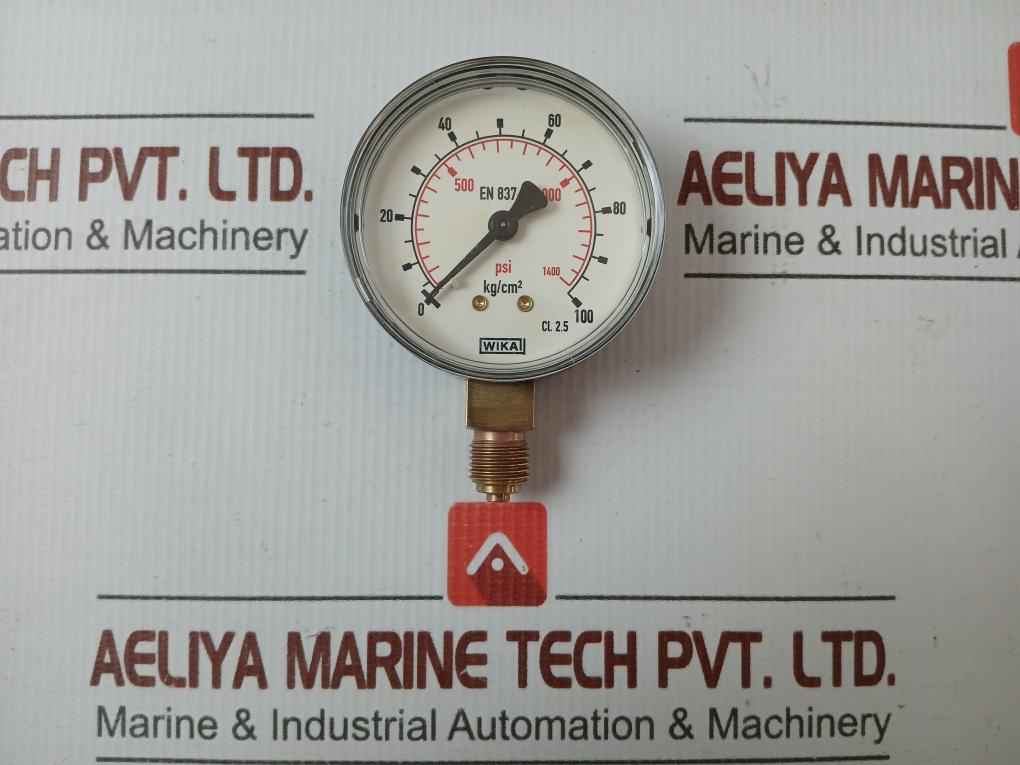 Pressure Gauge 100 Kg/Cm2 & 1400 Psi Wika 111.10.63