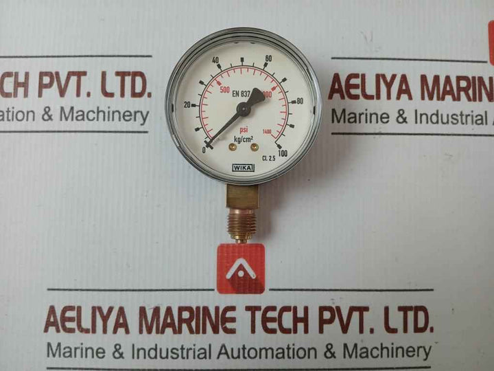 Pressure Gauge 100 Kg/Cm2 & 1400 Psi Wika 111.10.63