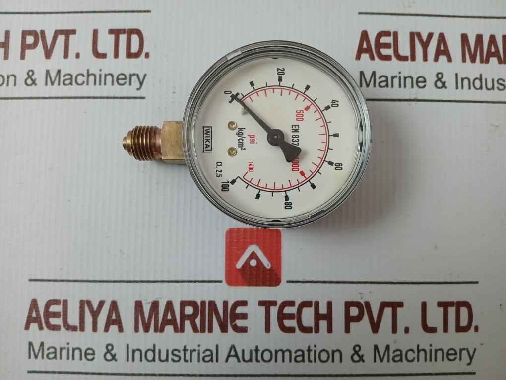 Pressure Gauge 100 Kg/Cm2 & 1400 Psi Wika 111.10.63