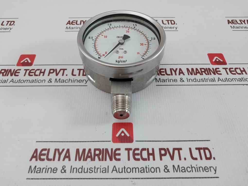 Pressure Gauge 2.5 Kg/Cm2 & Psi Wika 230.20.100