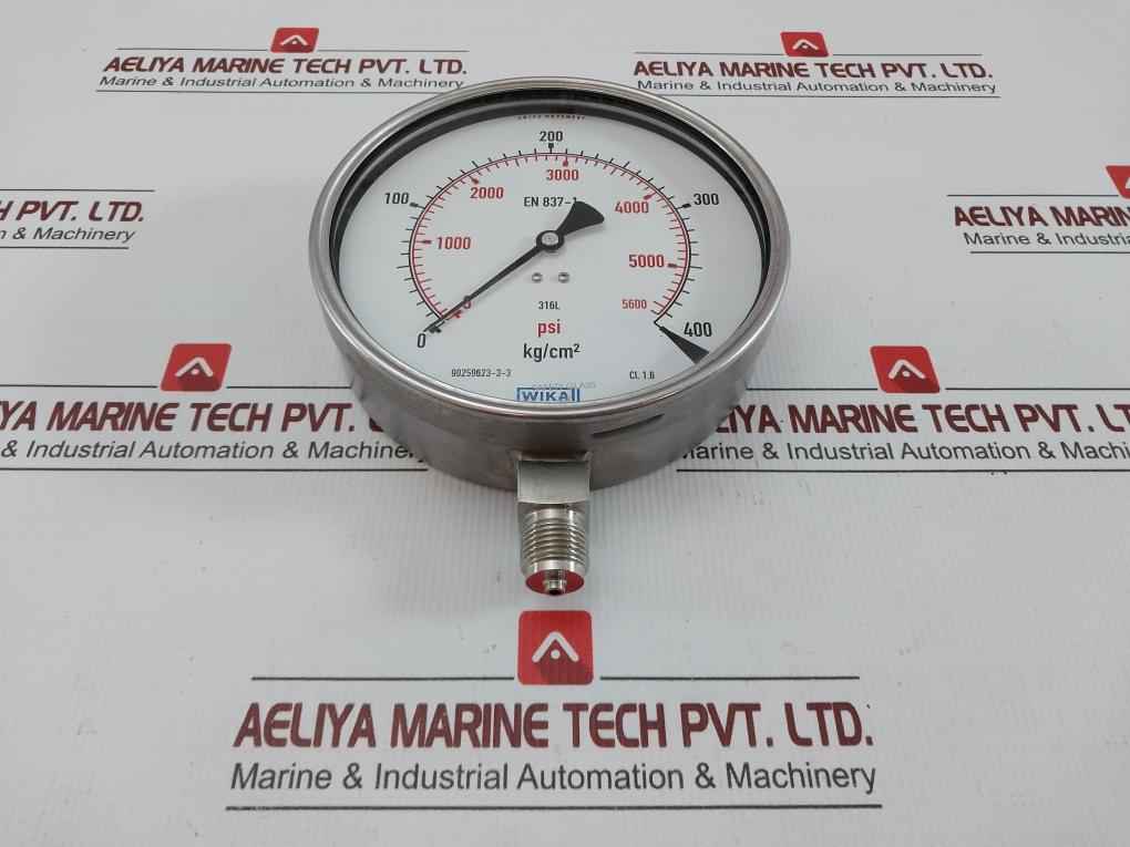 Pressure Gauge 232.50.160 Wika 400 Kg/Cm2 & Psi -40˚C … +70˚C