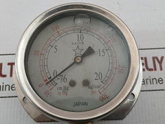 Pressure Gauge Bt Daito In Hg -30 To 300 Psi Cm Hg -76 To 20 Kgf/Cm2