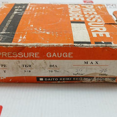Pressure Gauge Bt Daito In Hg -30 To 300 Psi Cm Hg -76 To 20 Kgf/Cm2