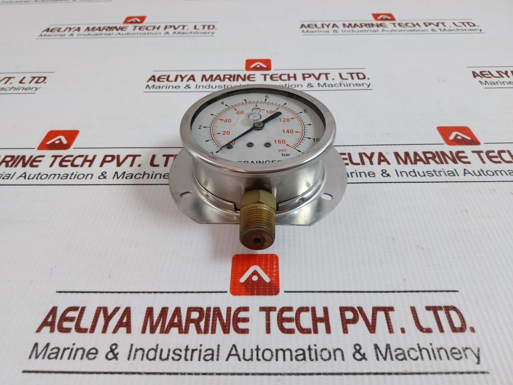 Pressure Gauge Grainger 0 To 160 Psi