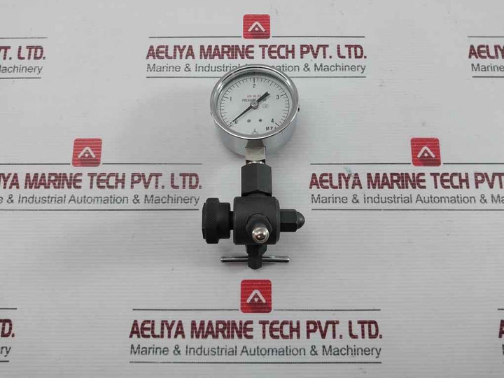 Pressure Gauge Nisshin 0 To 4 Mpa