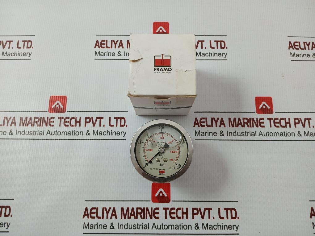 Pressure Gauge Rf60 Chgly 0 To 400Bar/Psi Framo