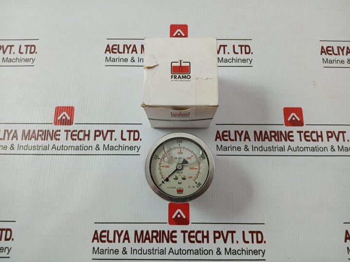 Pressure Gauge Rf60 Chgly 0 To 400Bar/Psi Framo