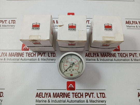 Pressure Gauge Rf60 Chgly 0 To 400Bar/Psi Framo