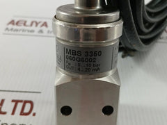 Pressure Sensor Cable Length 6 Meter Mbs 3350 Wartsila 0...10 Bar 9...32 Vd.C.