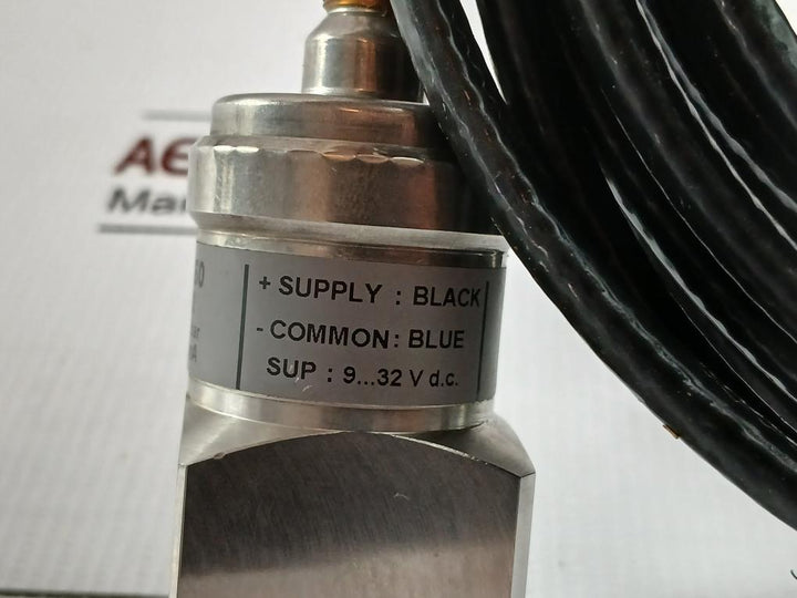 Pressure Sensor Cable Length 6 Meter Mbs 3350 Wartsila 0...10 Bar 9...32 Vd.C.