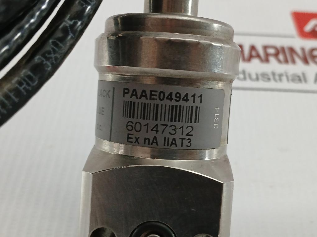 Pressure Sensor Cable Length 6 Meter Mbs 3350 Wartsila 0...10 Bar 9...32 Vd.C.